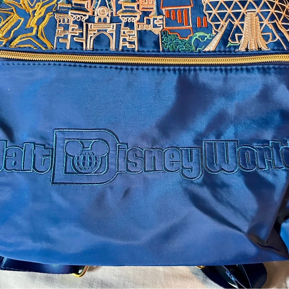 Walt Disney World Four Park Icons Blue Full Size Backpack New with tag